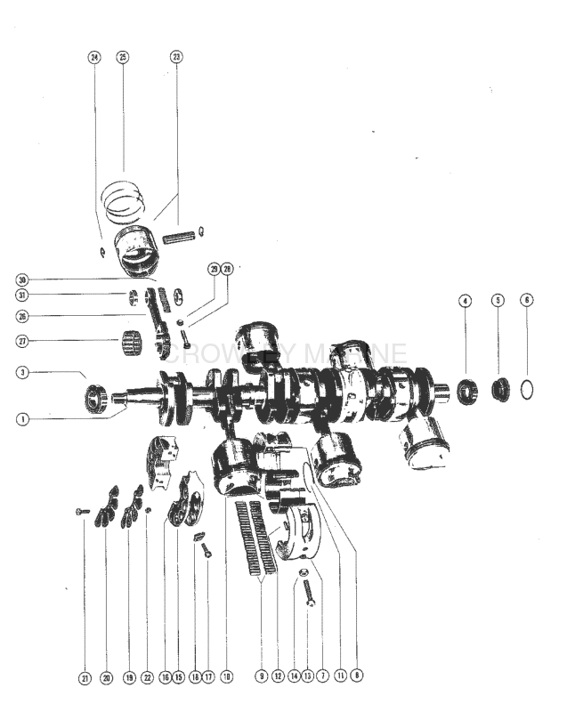 Crankshaft Pistons And Connecting Rods image