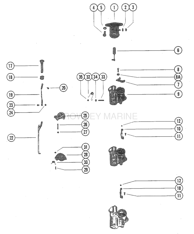 Carburetor Linkage And Choke Solenoid image