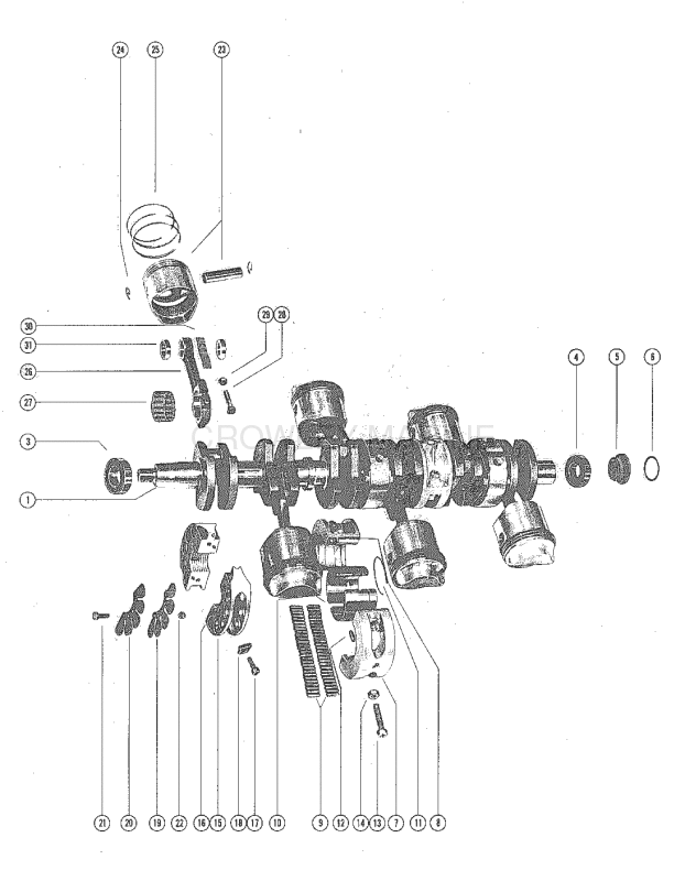 Crankshaft Pistons And Connecting Rods image