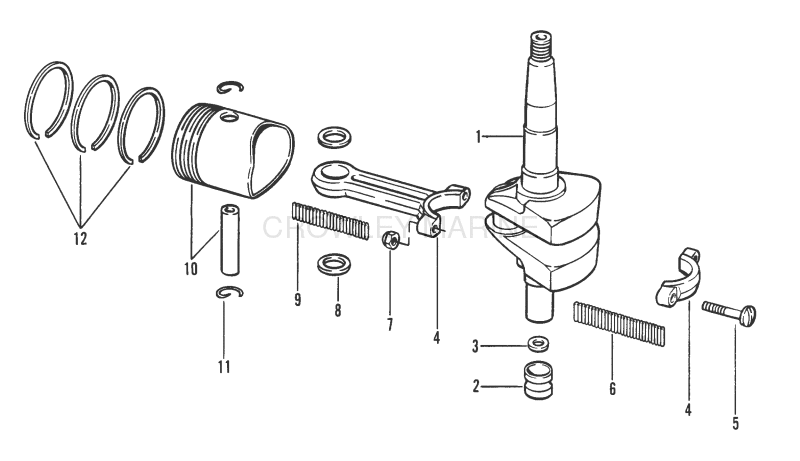 Crankshaft Piston And Connecting Rod image