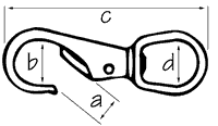 Brass Swivel Eye Snap, 3-1/4" - Seasense