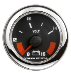 Voltmeter, 12v - Black