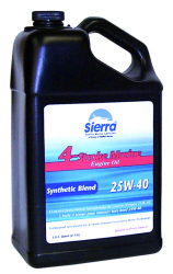 Marine Sterndrive 25W40 Synthetic Blend Oil, 5 Quart Container - Sierra